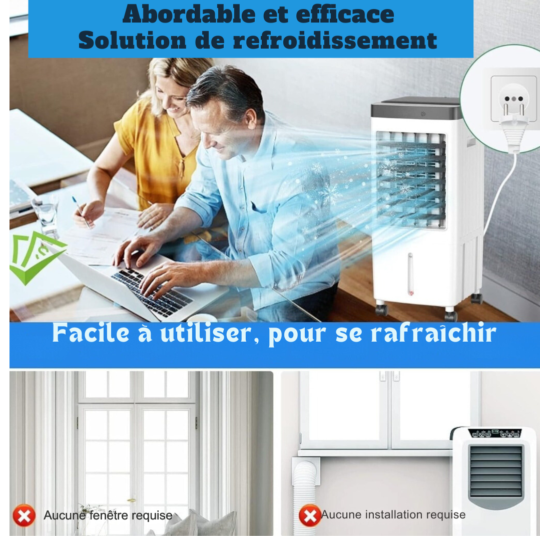 Climatiseur à Air portable :pour Chambres à Coucher, Maisons, Bureaux, Salles D'étude, Etc.