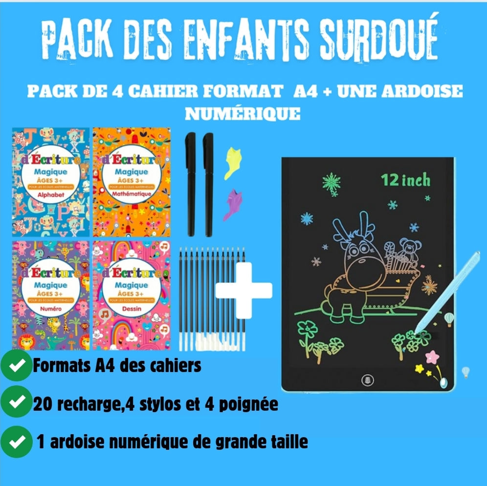 Pack''Surdoué'' : Le Coffret qui aide vos enfants à écrire en 14 jour chrono