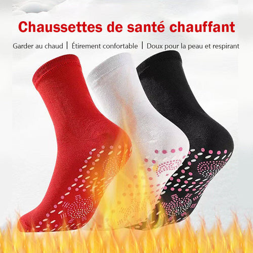 Chaussettes de mise en forme autochauffantes à acupression de tourmaline